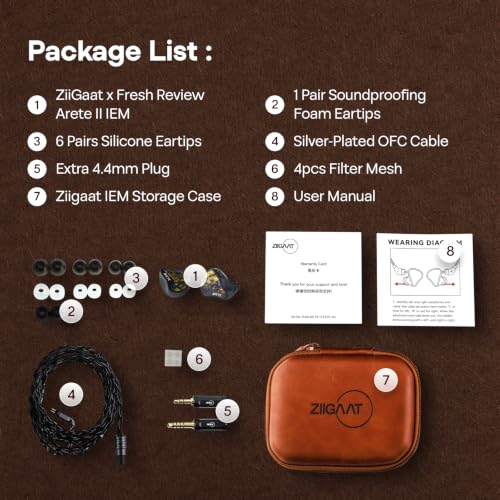 Linsoul ZiiGaat x Fresh Reviews Arete II 2nd 1DD+4BA Hybrid in Ear Monitor - color: Graffiti