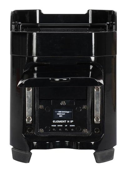 Audiosavings Bundle: Element H6 Pak (6) RGBAW+UV LED Outdoor Wireless DMX Wash Lights Bundle with Rockville Stage Matrix 36 RGB 6x6 Matrix Blinder Light + Fog/Smoke Machine w/Remote+Fluid (3 Items)