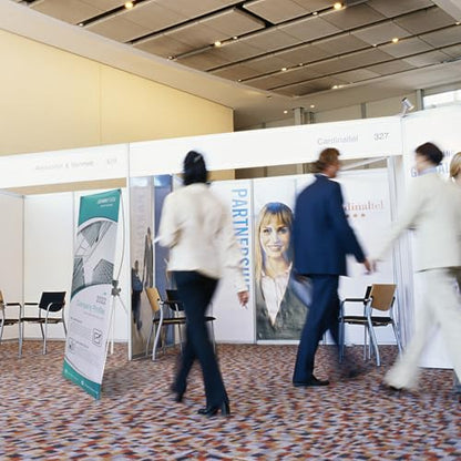 2 Pack X Frame Banner Stand Fits Any Banner Adjustable Size 23"X63" to 32"X78", Portable Travel Bag & Load-bearing Bag for Advertising, Stores, Tradeshow, Restaurant, Event, Birthday & Party (Outdoor)
