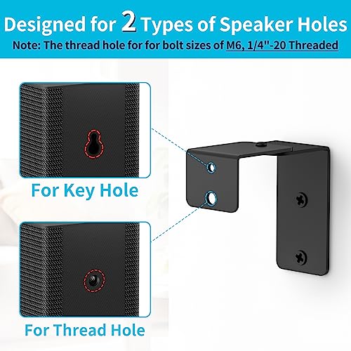 notiela Pair of Speaker Mount for Samsung Speaker Wall Mounting Brackets for Samsung Rear Speakers SWA 8500S/9000S/9100S/9200S/9500S and More Speakers Wall Brackets