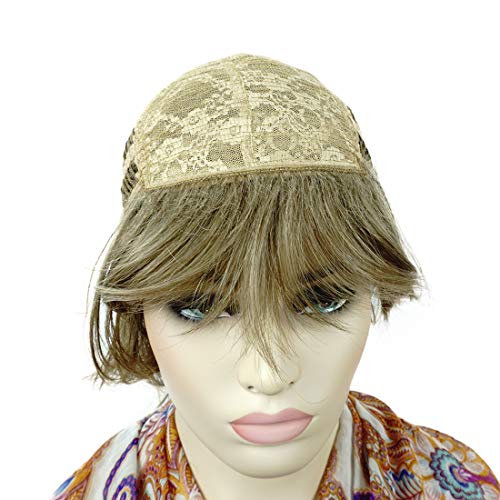 Lydell Short Layered Shaggy Full Synthetic Wig in Light Golden Brown with Wavy Curly Style - color: 14 Light Golden Brown
