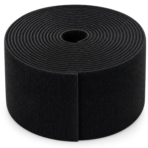 WILLBOND 2 Inch X 12 ft 1 Roll of Heavy Duty Industrial Hook and Loop Strap Roll, Reusable Nylon Cable Management Strap for Server Rack, Workshop, HVAC Wiring, Cable Organizer Wrap - size: 2 Inch X 12 ft