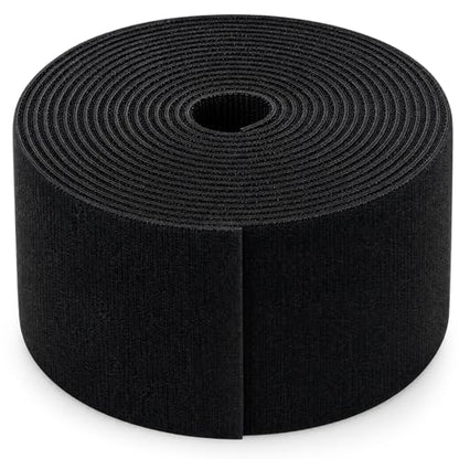 WILLBOND 2 Inch X 12 ft 1 Roll of Heavy Duty Industrial Hook and Loop Strap Roll, Reusable Nylon Cable Management Strap for Server Rack, Workshop, HVAC Wiring, Cable Organizer Wrap - size: 2 Inch X 12 ft
