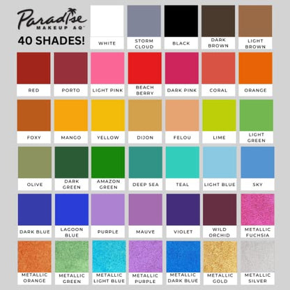 Mehron Makeup Paradise AQ - BEACH BERRY, Water-Activated Face & Body Paint - color: Beach Berry, size: 1.4 Ounce