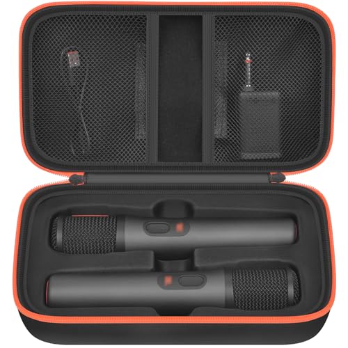 Boobowl Bluetooth Microphone Wireless Case for JBL PartyBox Wireless Mic - color: Black
