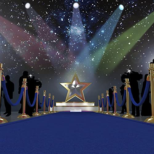 4 Pack Blue Velvet Stanchion Rope, 5ft Velvet Ropes Stanchion Ropes with Gold Clasps, Crowd Control Rope Queue Safety Sarriers Stanchion Post Rope for Party Event and Red Carpet - color: Blue