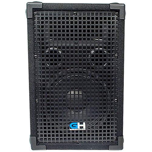 Grindhouse Speakers - GH8L-Pair - Pair of Passive 8 Inch 2-Way PA/DJ Loudspeaker Cabinet - 500 Watt each Full Range PA/DJ Band Live Sound Speaker - size: Pair
