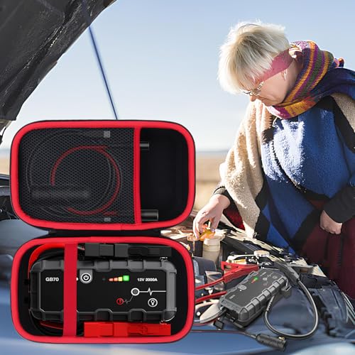 Lebakort Storage Case Compatible with Boost HD GB70 UltraSafe Car Battery Jump Starter - size: for Boost HD GB70