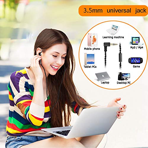 DEMAKE in Ear Monitor with Detachable 3.5mm Cable - color: Carbon Fiber, size: No Mic