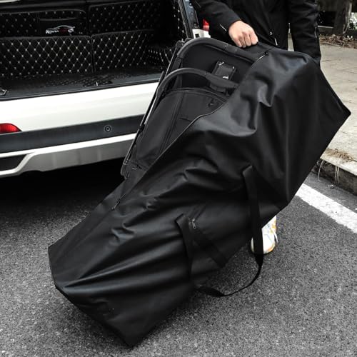 Urbanstand 46 inch Foldable Duffel Lock Zipper Travel Camp, Black - color: Black, size: 46 Inch