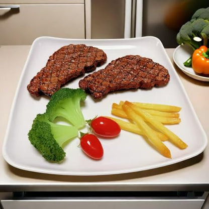 12pcs Fake Steak Model Set,2 pcs Fake Steak with Fake Broccoli Slice, Fake Tomato and Fake Fries,Simulation Food,Realistlike Steak, Fake Cooked Roast Beef,Photography Meat Props,Artificial Steak - color: 12pcs Fake Steak Model Set