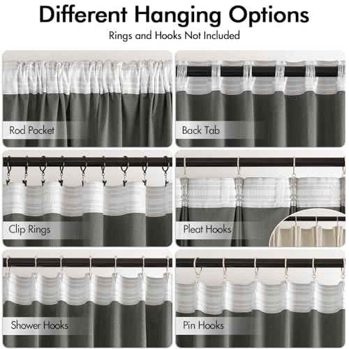 MIULEE Cream Beige Velvet Pinch Pleat Blackout Curtains W52 X L108 Inches - color: Cream, size: 52"W x 108"L (Pack of 2)