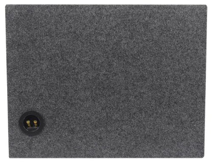 Rockville RSV15 15" Vented Car Audio Subwoofer Box, 2.6 Cu Ft Enclosure | 3/4" USA MDF, Tuned 32Hz, Gold Spring Terminals, Glued / Stapled / Sealed, Made in USA, Black Carpet