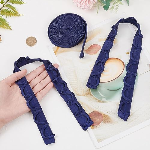 BENECREAT 1 Set Wedding Dress Zipper Replacement, Midnight Blue Adjustable DIY Craft Wedding Dress Accessories for Prom Dress Strap - color: Midnight Blue