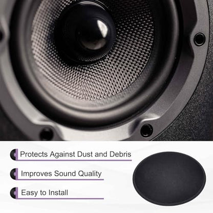MECCANIXITY 8Pcs Speaker Dust Cap 64mm/2.52" Outer Diameter Subwoofer Paper Cap Subwoofer Coil Cover for Speaker Decoration Accessory Repair - size: 2.36 x 2.52 x 0.39 inch