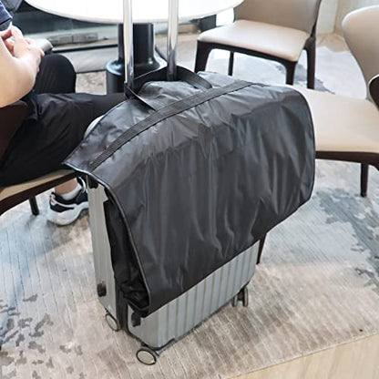 Univivi Garment Bag Suit Bag for Storage and Travel, 43 Inch, Set of 1 | Travel Bag with Mesh Pocket and Transparent Window, Oxford Fabrics, Foldable Washable Suit Cover for Jacket, Suits, Coats - size: 24"X43"- 1pcs -Travel