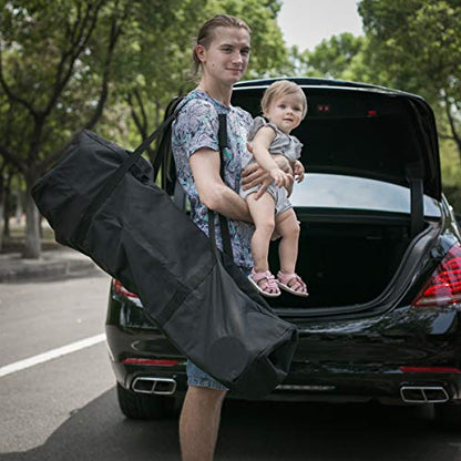INFANZIA 45in Large Travel Duffel Bag, 600D Water Resistant Foldable, 115L | Sport Luggage Bag with Upgrade Zipper, Foldable Equipment Storage Bag, for Moving Camping Tent Tripod Fishing - size: 45x12x13 inch-115L
