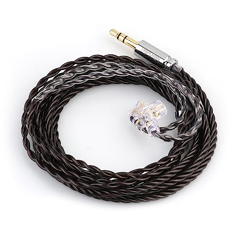 Linsoul Tripowin Mirage IEM Cable, 4N HiFi IEM Upgrade Replacement Eord | 30AWG OCC, with 3.5mm Audio Jack for in-Ear Monitor Audiophile Musician, Recessed 2pin - size: Recessed 2-Pin