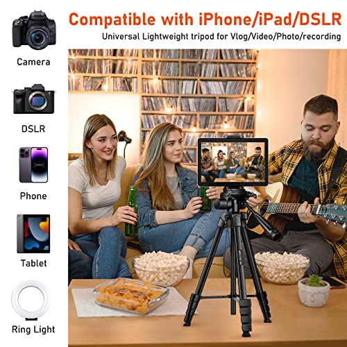 JOILCAN Camera Tripod, 68" Tablet Tripod Stand for Phone Camera - color: Black, size: 68"