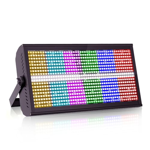 Led Wall Washer Light,200W Stage Lighting Bar Dj Light Bar Party Lights DJ Disco Lights Professional DMX Control Auto Play Sound Activated Strobe Lighting for Parties Church Wedding Club - color: Black 1PC
