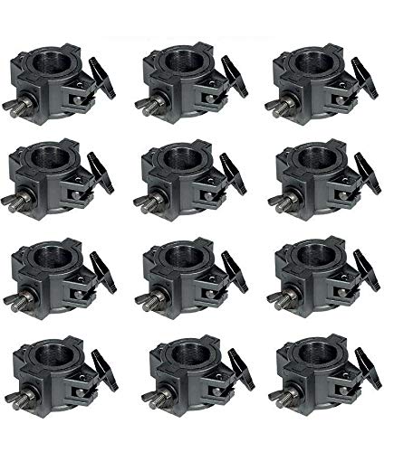 O-Clamp 12 Pack DJ Lighting Clamp to Mount Light to 1.5" - 2" Trussing and Pipe