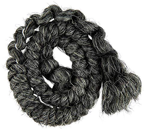 Mehron Makeup Crepe Hair - DARK GREY, Special FX Fake Hair - color: Dark Grey