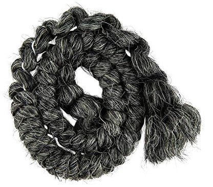 Mehron Makeup Crepe Hair - DARK GREY, Special FX Fake Hair - color: Dark Grey