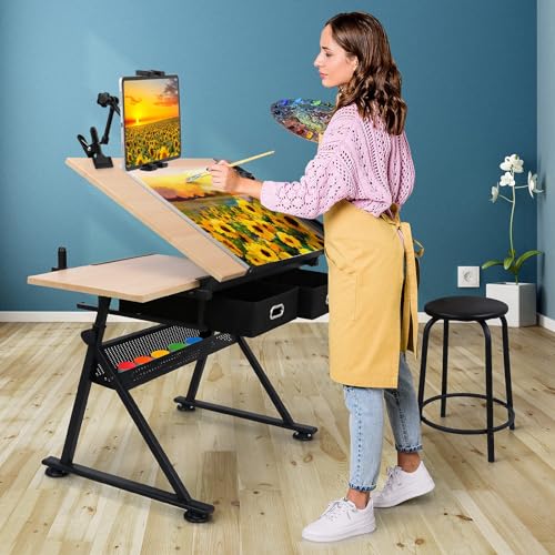 Mippko Tablet Holder for Desk/Table/Easel/Board/Shelf,360° Adjustable Aluminium Alloy Arm Metal Clamp iPad Mount,Compatible with 7~12.9" iPad/Nexus/LG G Pads/e-Reader/Switch