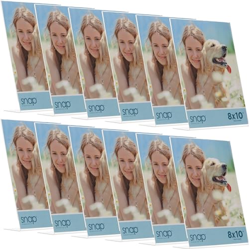 Snap 8x10 Clear Acrylic Picture Frame 12 Pack - size: 8" x 10"