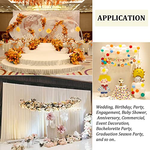Professional Backdrop Stand Pipe Kit,10'x 10' Heavy Duty Adjustable Height Background Support System Curtain Frame Telescopic with Steel Base for Wedding Party Photography Show Display,Gold - size: 10FT x 10FT,Gold