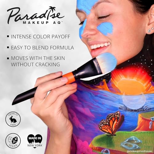 Mehron Makeup Paradise AQ - PASTEL PALETTE, Water-Activated Face Paint | 8 Color Professional Face & Body Paint Makeup for Cosplay, Theater, & Halloween. Vegan, Cruelty-Free, & Made in USA. - color: Magnetic Palette - Pastel
