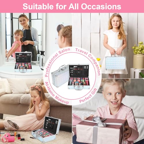Anpro All-In-One Makeup Kit for Girls 10-12, Teen Makeup Set, Mermaid Case - color: Mermaid Color