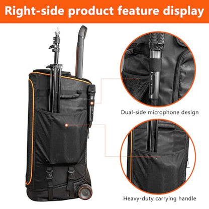 Protective Cover for JBLS PartysBoxs 520, Mar-Shall Bromley 450/750 Case, Series Speaker Double-Layer Shield Portable Carry Tote Bag Backpack, Scratch-Resistant, Dust Proof Shell