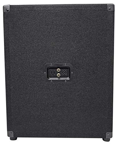 Rockville PBG18 Bundle: 18" 2000W Peak/1000W RMS Passive 8-Ohm Pro Audio Subwoofer with MDF Cabinet, WH4 3" Locking Swivel Steel Caster Wheels for PA Speakers and Subwoofers, 2-Items