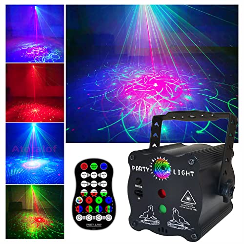 2-in-1 Disco Ball Party Lights with Remote, Sound Activated LED Strobe Light for Parties, USB Powered DJ Disco Light Projector for Room Decor, Glow Party Supplies, Birthday, Christmas, Club