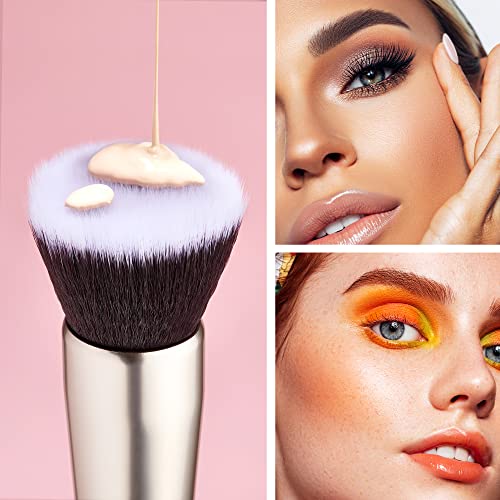 Jessup Makeup Brushes Set Professional, 25PCS Pink Premium Natural Powder Foundation Eyeshadow Blending Concealer Blusher Highlight Labeled Brushes, T290 - color: Blushing Bride
