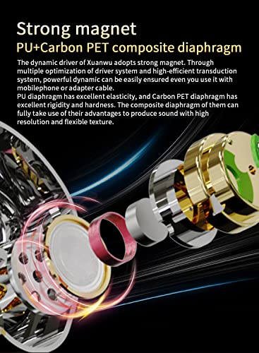 keephifi KBEAR Xuanwu in Ear Monitor Headphones for Musician Singer Audiophile, IEM Earphone 1DD Electroplating Mirror Wired Earbuds with Detachable 2Pin OFC Silver Plated Cable (Silver, No Mic)