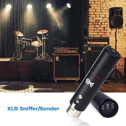 Cable Matters XLR Cable Tester, XLR Sniffer for Microphones and DMX | For DMX Lighting and Audio Equipment