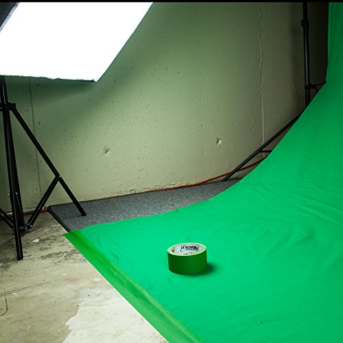 Gaffer Power Green Screen Tape 2 Inch x 30 Yards, Chroma Key, USA Made - color: Chrome Green, size: 2 inches x 30 yards | 1 pack