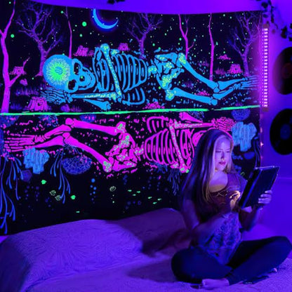 395NM Black Light Bar 18W, UV Blacklight Strip for Glow Party, Linkable LED Black Lights with ON/Off Switch, for Uranium Glass Curio Dispaly Cabinetry Halloween, 15.8Inch, 2Pack - style: 395NM-2Pack