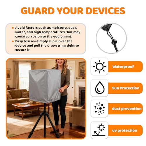 15 Inch Outdoor Speaker Cover - PA/DJ Lightweight Powered Speaker Cover, Upright Protective Cloth Cover - Sand Proof Dustproof Waterproof Protection - Gray - color: Grey, size: 15''