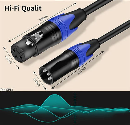 XLR Cables, Microphone Cable 35ft, XLR Male to Female | Mic Cable 3 Pin for Speaker Systems, Radio Station, and More - 1 Pack 35 Feet - size: 35 Ft 1 Pack