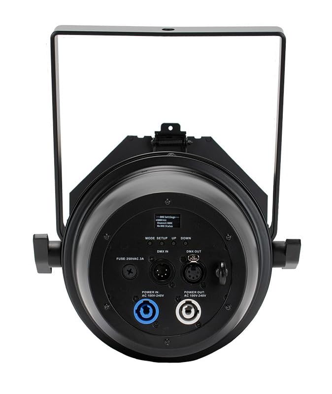 American DJ Par Z100 5K2 100W COB Cool White LED DMX Par Can Stage Lights, CRI 90+, Manual Zoom 9 degree-30 Degree, OLED Display, for Stage, Theater, and Live Events, 2-Piece