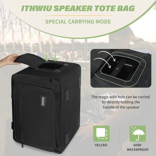 Speaker Carrying Bag with Thickened Sponge for Compact 15" Speaker Cabinets; Heavy-Duty Fits QSC K15, Yamaha DXR15 and more (IT-TOTE15), Black - size: 15'' Speaker