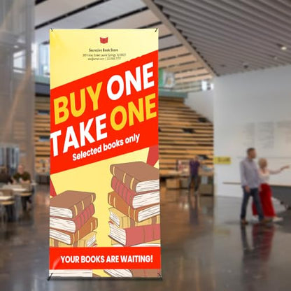 X Banner Stand Adjustable Fits Any Banner Size Width 23" to 32" and Height 63" to 78" with Portable Canvas Bag Ideal for Trade Shows, Advertising,Store Sign, Retail Display Hardware Only (2 Pack) - size: 2 Pack