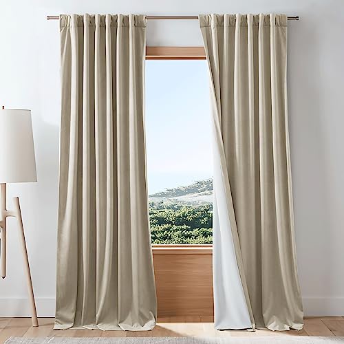 NICETOWN Camel Room Darkening Velvet Curtain Bedroom Window Drape 96 inch Long, 1 Panel Living Room Back Tab Blackout Curtain Window Treatment Velvet Panel Farmhouse for Apartment, 48" Width - color: Camel, size: 48"W x 96"L (Pack of 1)