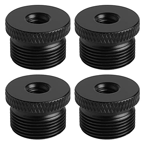 4 Pack Mic Stand Adapter 1/4 Female to 5/8 Male Screw Adapter Thread Tripod Screw Adapter for Microphone Stand Mount to Camera Tripod