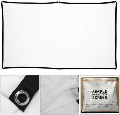 60" x 106" Holographic Rear Projection Screen – Foldable Portable Double-Sided Anti-Wrinkle Projector Screen for Christmas Movies, Halloween Effects, and Home Theater Nights(120 Inch) - size: 120 Inch（60" x 106"）