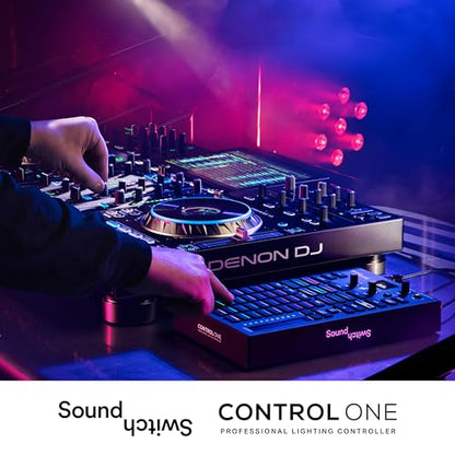 SoundSwitch Control One DMX Lighting Controller | 3-Month Free Trial SoundSwitch Software Access Included, DMX Hardware Support, and Philips Hue Smart Light Support - style: DMX Controller