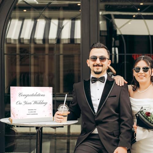 3 Pack Acrylic Sign Holder 8.5X11 for Wedding Anniversary Party, Horizontal White Tabletop Sign Display for Business Restaurant/Hotel/Office Meeting Events Information Holder - size: 11X8.5 L